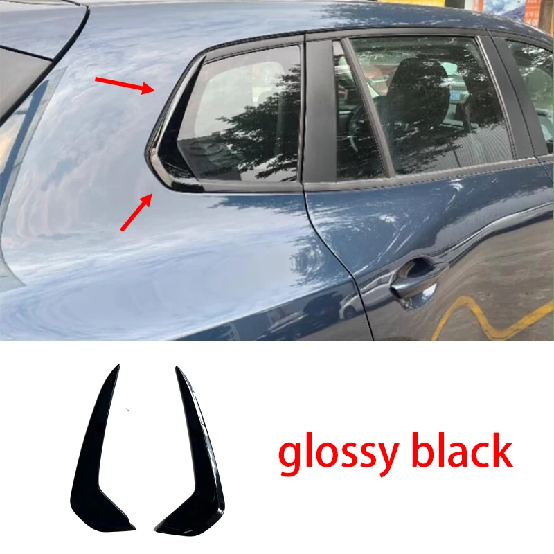 

Car Accessories For Mazda CX-50 2023-2024 stainless steel glossy black Rear Car Window Sill Trim Molding Cover trim 2PCS