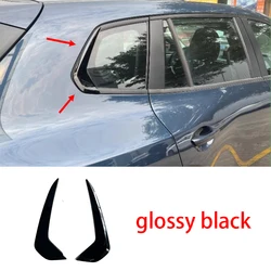 Car Accessories For Mazda CX-50 2023-2024 stainless steel glossy black Rear Car Window Sill Trim Molding Cover trim 2PCS