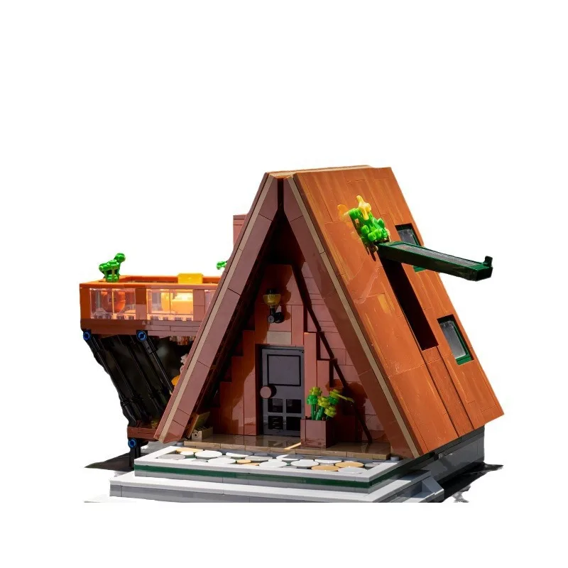 Montagne un cadre maison Vintage forêt Nature cabine en bois blocs de construction créatifs jouet