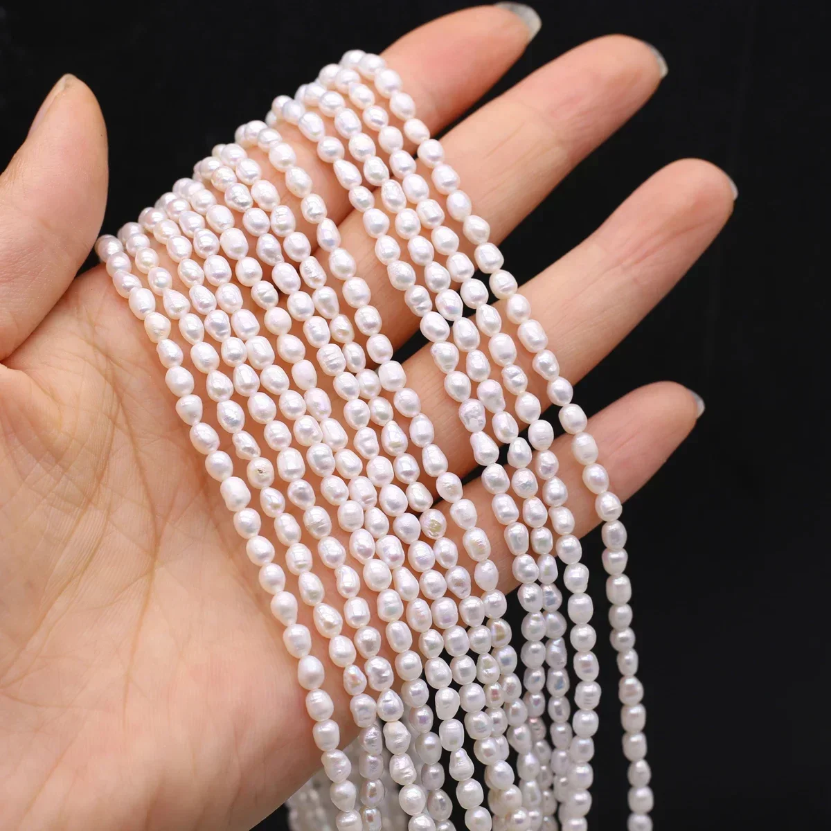 

Natural Freshwater Pearls White Ladies Gift Loose isolation beads for Jewelry Making DIY Bracelet Earrings Necklace Accessory