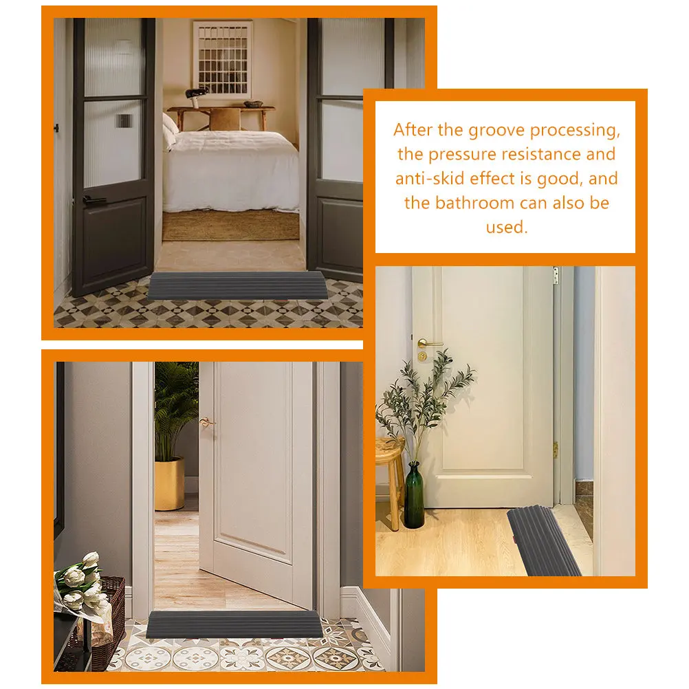 2Pcs Robot Vacuum Cleaner Threshold Ramp Plastic Lightweight Anti-Slip Ramp Pad Suitable for Door Steps Sweeping Robot Mat