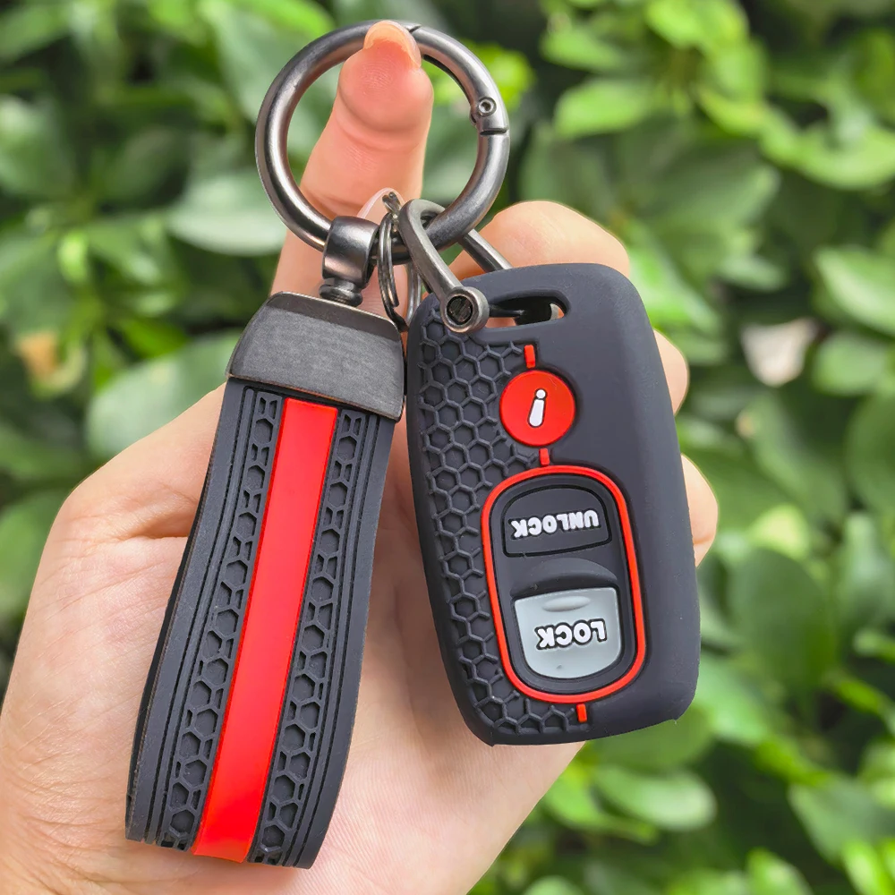 Silicone Car Key Case Cover For Ford Ranger For MAZDA 2 3 6 MPV Protege Key Fob Keychain