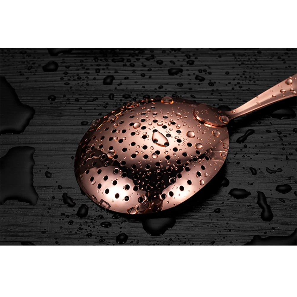 

304 Stainless Steel Cocktail Strainer Filter Barware For Restaurant Ergonomic Design Ice Cube Strainer Compatible With Mixing