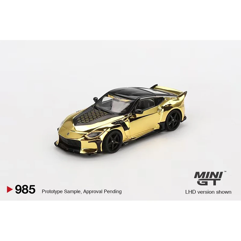 MINIGT 985 متوفر 1:64 نيسان Z VeilSide FFZ400 كروم ذهبي دييكاست مجموعة نماذج السيارة اللعب #3