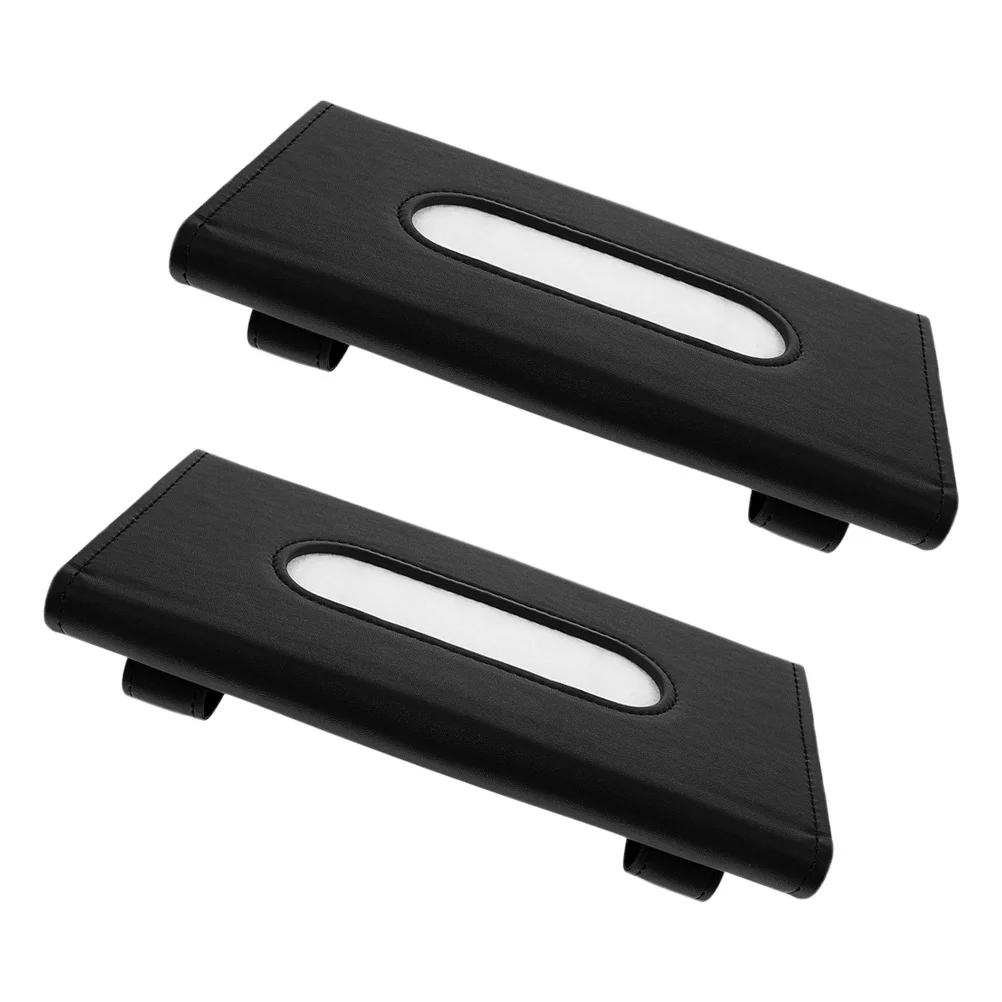 

2Pcs Tissue Holder for Car Visor Chic Hanging Tissue Bag Secure Fit Keeps Tissues Handy during Travel Smooth Edge Finish