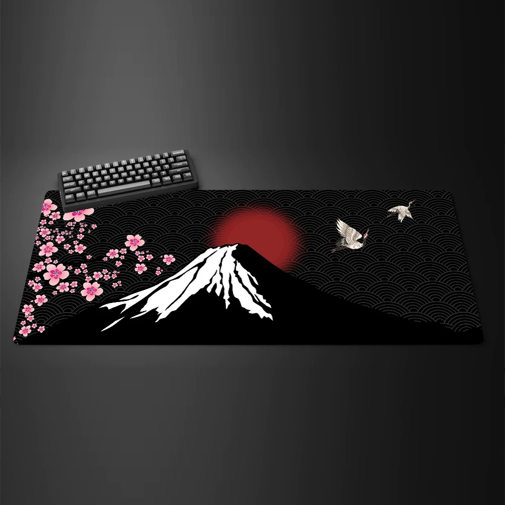 

Mouse Pad Sakura Large Gamer Cherry Blossom Keyboard Mat Extended Office Laptop Mousepad Gaming Non-slip Rubber Desk Mats 90x40