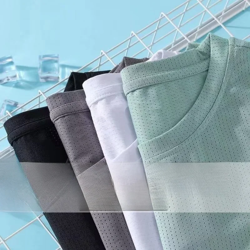 

Женская летняя майка из ледяного шелка с широкими бретелями, дышащая, ветрозащитная, для фитнеса и повседневной носки