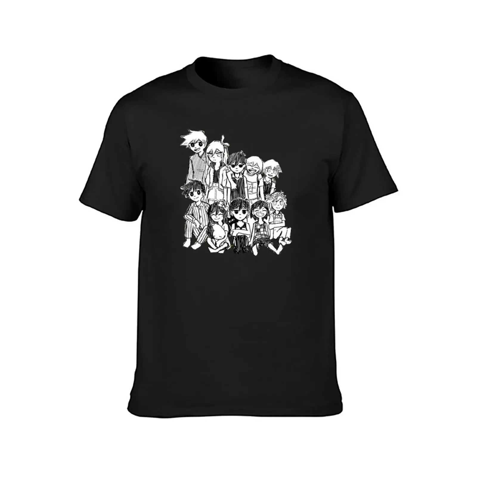 ( OMORI ) FUNNY OMORI T-Shirt anime quick drying graphic t shirt vintage cotton graphic tees t shirt men