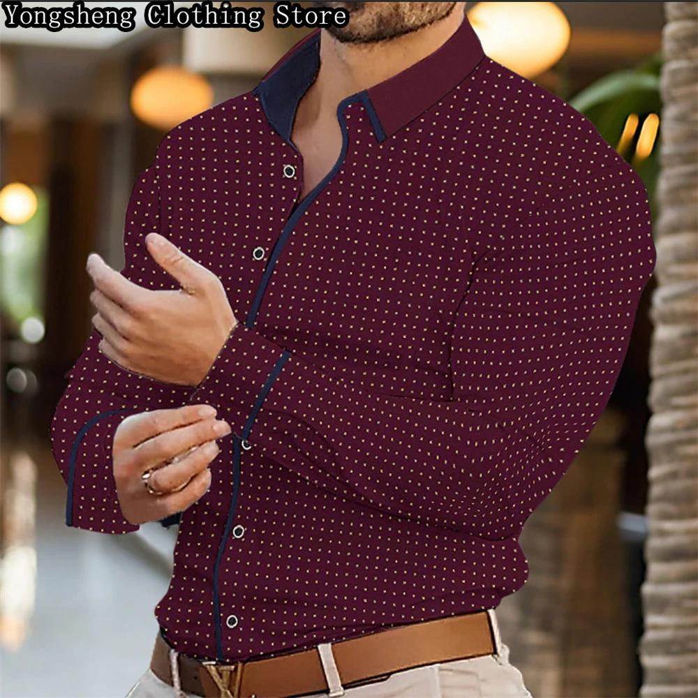 Men\'s Long Sleeve Shirt Casual Shirt High Quality Men\'s Clothing Work Travel Fashion Design Sense Men\'s Clothing 2024 New Tops