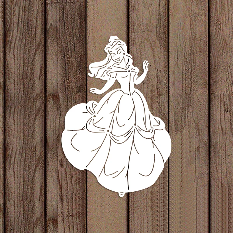 Disney Princess Belle Wykrojniki Piękna i Bestia Wykrojniki do papieru do scrapbookingu DIY Dekoracyjne wykrojniki do rękodzieła Nowość 2022