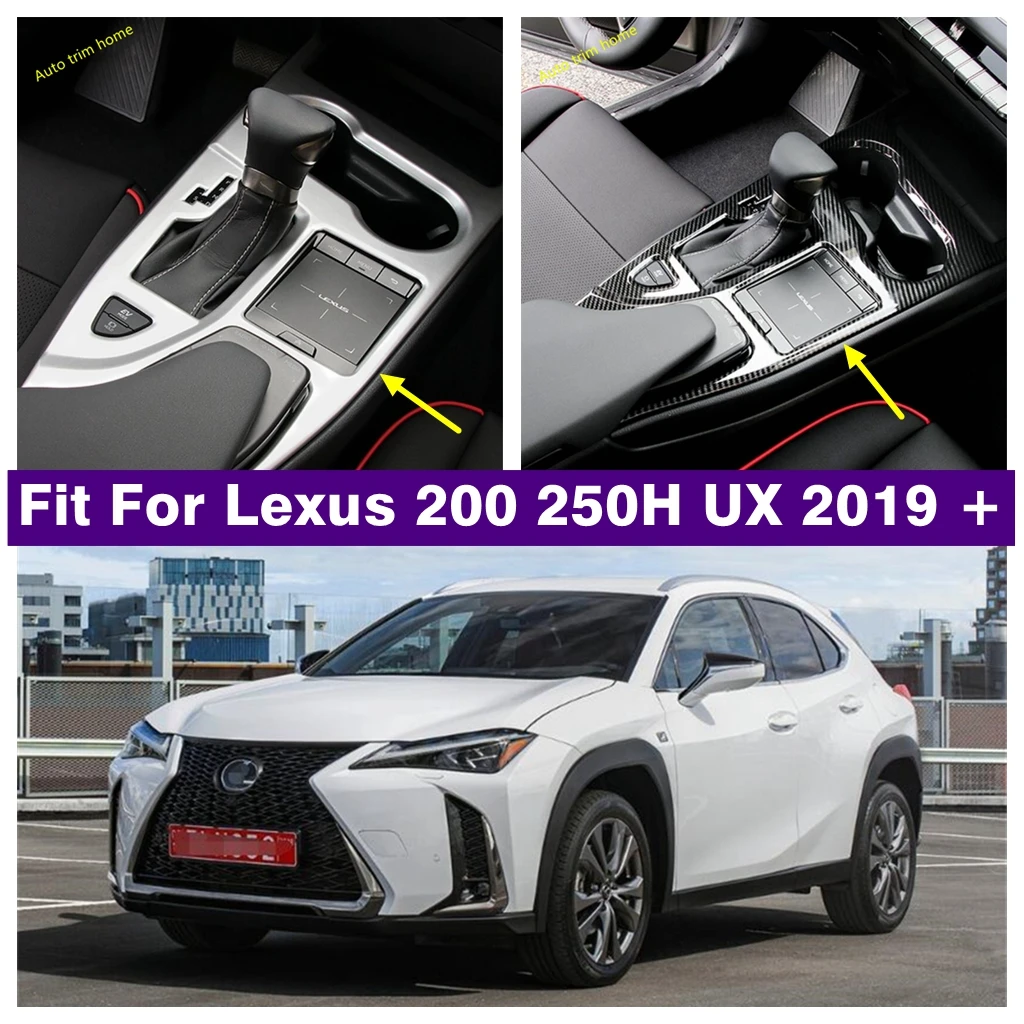 

ABS Carbon Fiber Matte Gear Shift Water Cup Holder Decoration Panel Cover Trim For Lexus UX 200 250H 2019 - 2024 Car Accessories