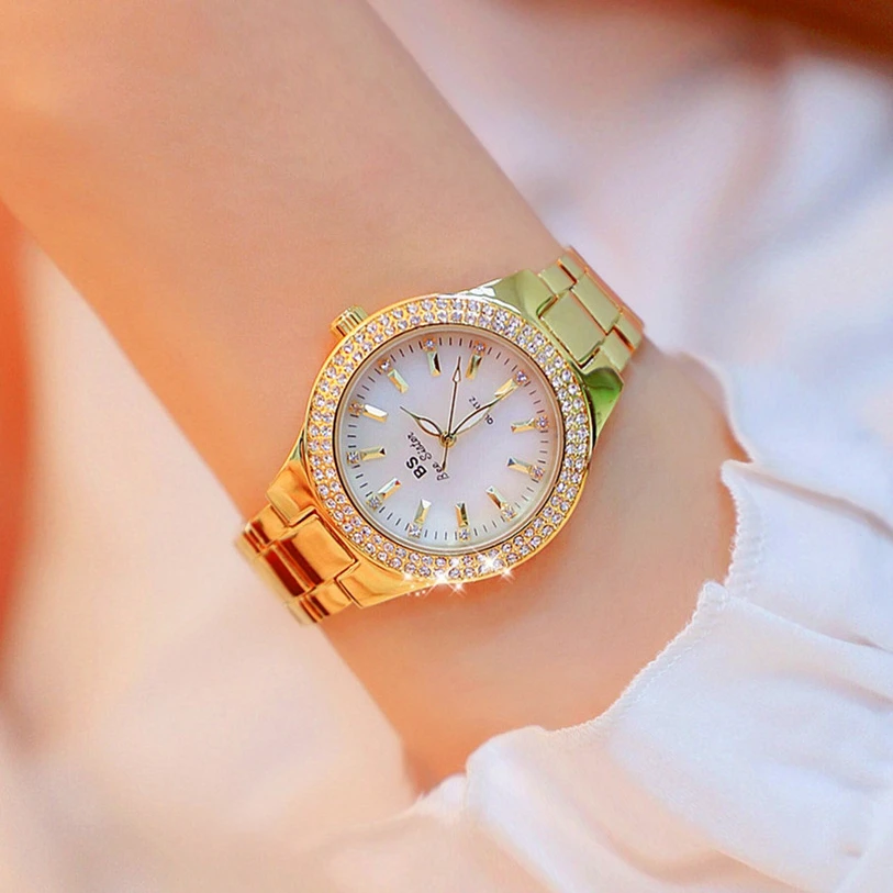 Fashion Casual Women Watch Elegant Luxury Brand Stainless Steel Strap Quartz Dress Watches For Woman Gifts