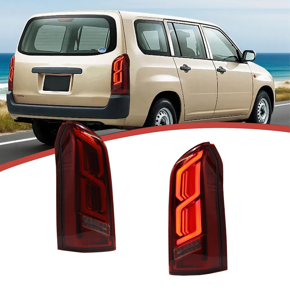 

DK Motion LED Tail Lights For Toyota Probox 2002 - 2014 Stop Brake Reversing Lamp Rear Lamp Auto Parts