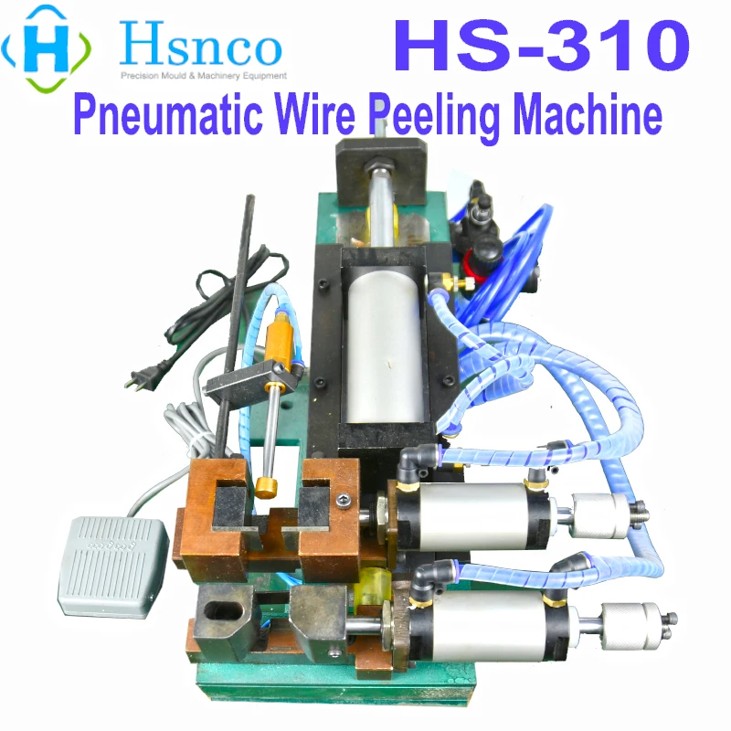 HS-310 Pneumatic Cable Peeling Machine Wire Stripping Machine Max Cable O.D : 10mm Stripping Length: 1-100mm