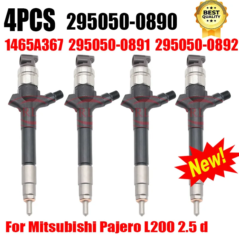 

4 PCS For Mitsubishi Pajero 1465A367 295050-0890 Diesel Fuel Injector 295050-0891 295050-0892 For DENSO Mitsubishi L200 4D56