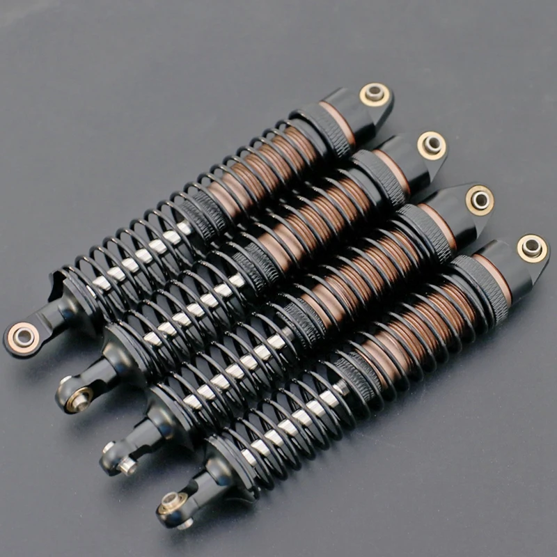 4Pcs 108Mm Metal Shock Absorber For Axial SCX10 Capra Wraith Traxxas TRX4 Redcat Gen8 YK4082 1/10 RC Crawler Car Parts