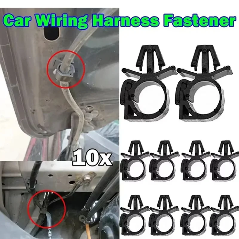 10PCS Car Wiring Harness Fastener Car Cable Fixed Buckle Clip Multifunction Cable Fixed Buckle Universal Car Accessories Tie New