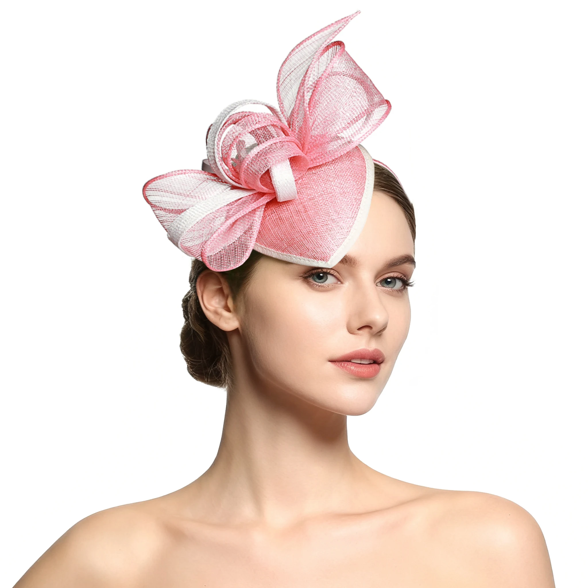 

Vintage Sinamay Wedding Hat Fascinator for Women Guest Wedding Headwear Ladies Mother of the Bride Headband