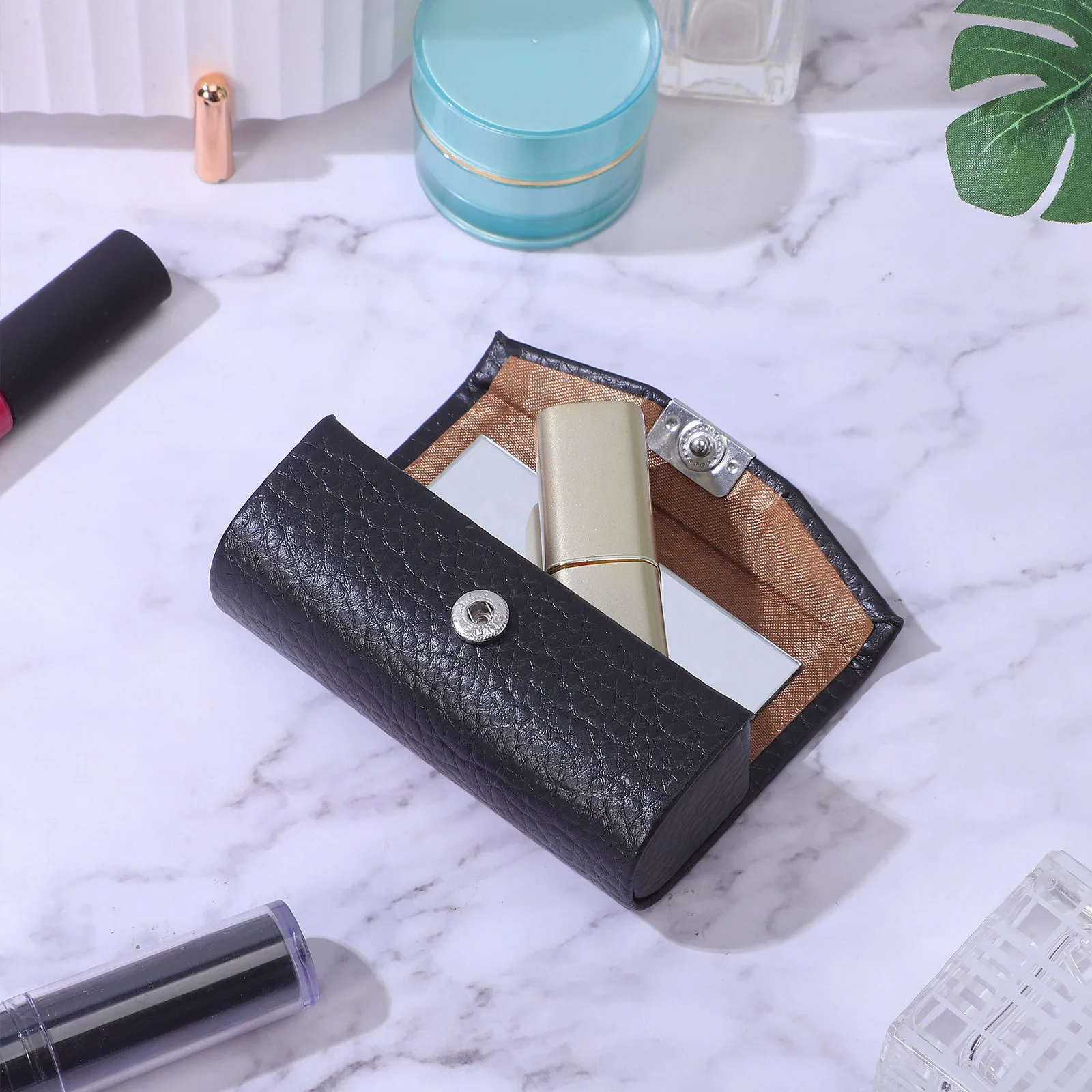 Etui na błyszczyk Mały organizer na szminki Pojedynczy pojemnik dla kobiet Na zewnątrz Kemping Wędrówki Etui na szminkę Przenośne pudełko na balsam do ust