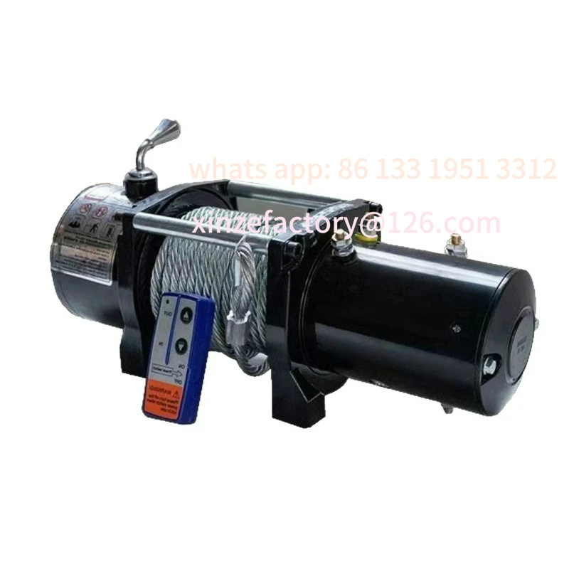

Electric winch 12v off-road vehicle self-rescue car traction 24v electric hoist on-board crane