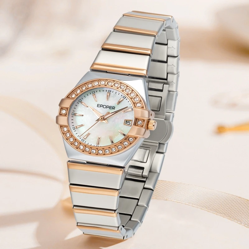 Workplace Leisure Light Luxury Watches Temperament Trend Lady Senior Sense Watch Waterproof Calendar Glow In The Dark Wristwatch