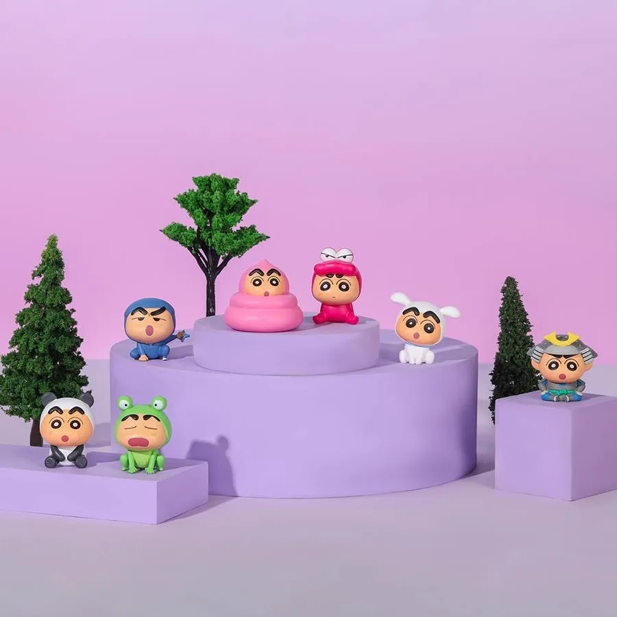 

Новый оригинальный Rement Crayon Shin-chan Kawaii Sit Sit Series слепая сумка аниме мультфильм декор для рабочего стола подарок на день рождения детские модные игрушки