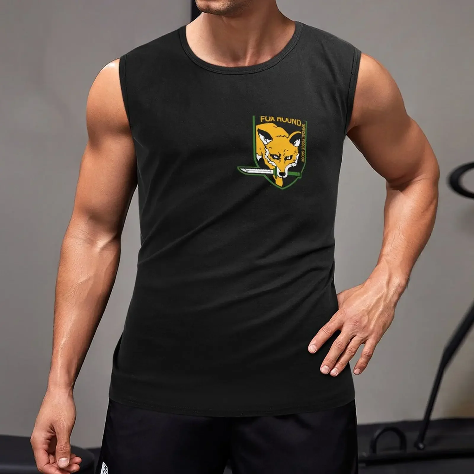 New FOXHOUND 2 Tank Top Gym man anime t-shirts Sleeveless men Sportswear for men