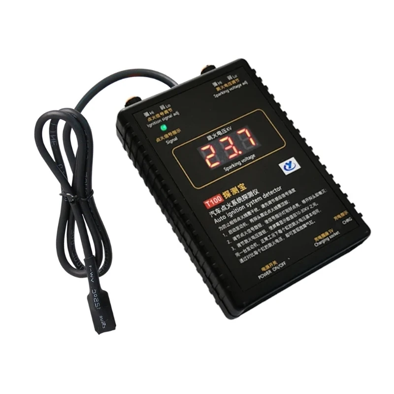 Engine Tester T100, Professional Auto Ignition Diagnostic Instrument for Engine Coils Troubleshooting