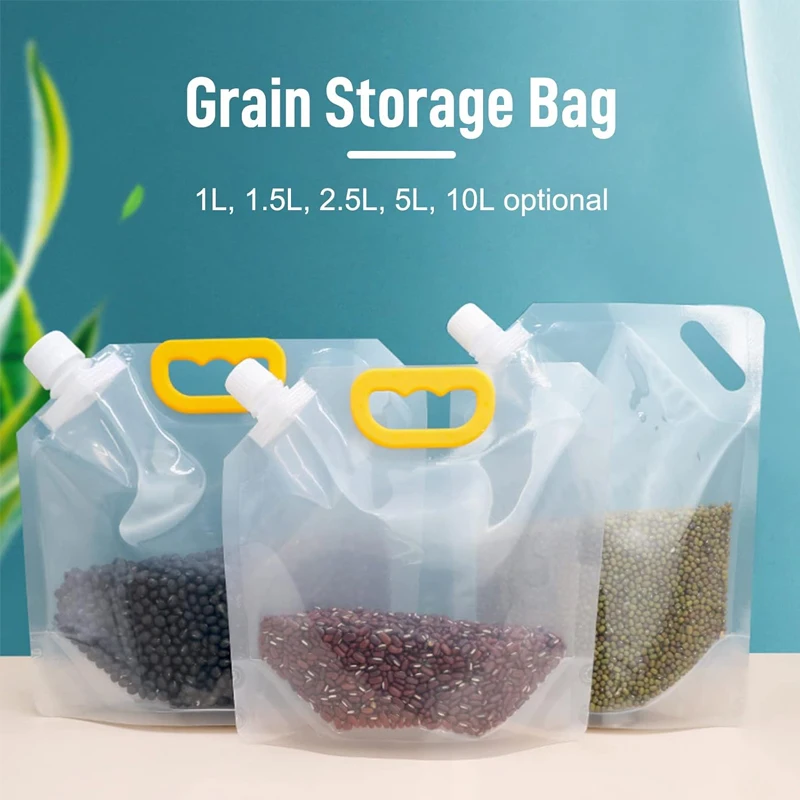 Sealed Portable Food Packaging Bag, Insect-Proof and Moisture-Proof, Kitchen Storage Storage Bag Rice Sealed Packaging Bag