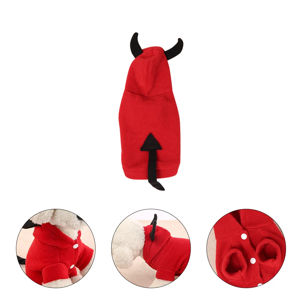 

Pet Costume Stereoscopic Devil Shape Clothes for Puppy Easy to Put on Comfortable Special Occasions Photo Taking