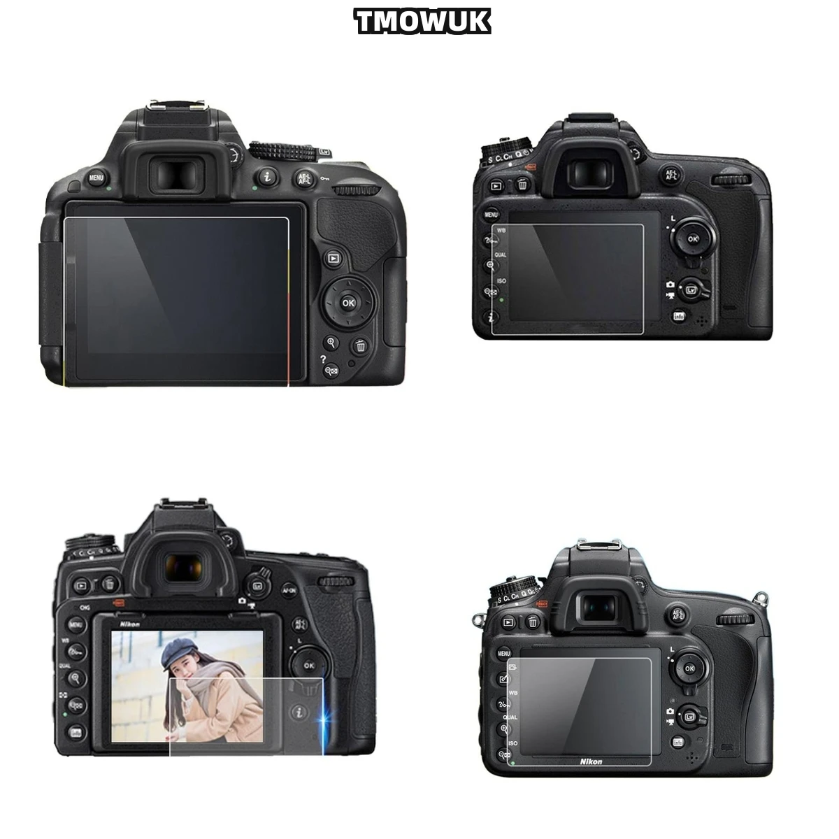 

For Nikon D5300 D54 D5500 D5600 Anti Shatter Tempered Glass - 9H Military Grade Screen Protector With Anti Impact & Anti Burst D