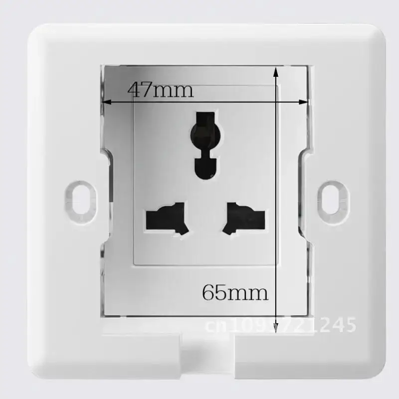 

UK Plug Power Wall Embedded Socket Panel, Hidden Wall Socket, Model Electrical Outlet Refrigerator 86 220V Invisible 13A