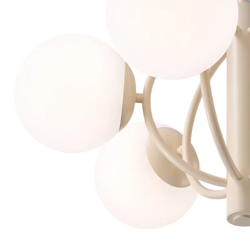 

Nordic magic bean lamp bedroom cream wind dining room main lamp modern minimalist