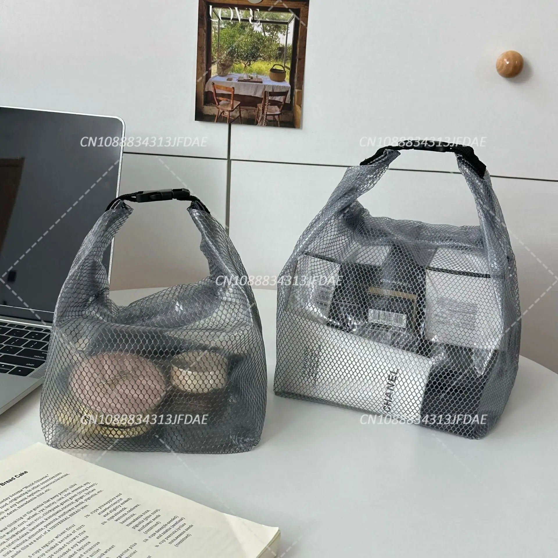 

Large Capacity Waterproof Storage Bag for Fitness Clothing Swimming and Toiletries Stylish Drawstring Pouch for Men and Women