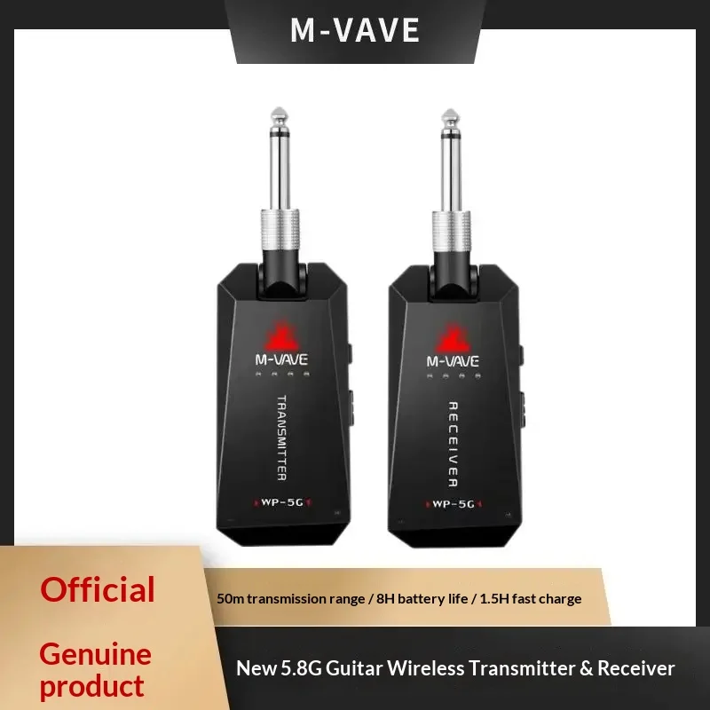 5.8g Wireless Instrument Audio Transmitter Receiver High Fidelity For Electric Guitar Bass Electronic Wind Instrument Keyboard
