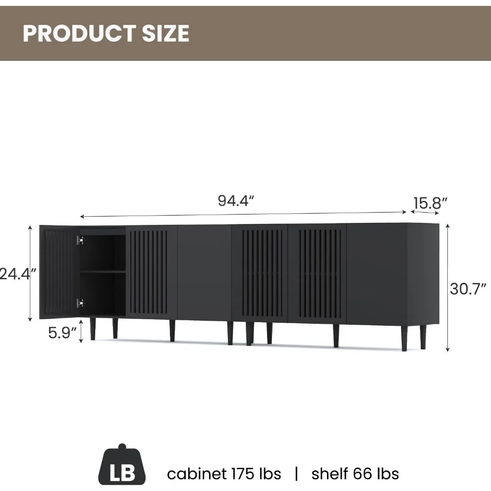 Modern Storage Cabinet, 94.4