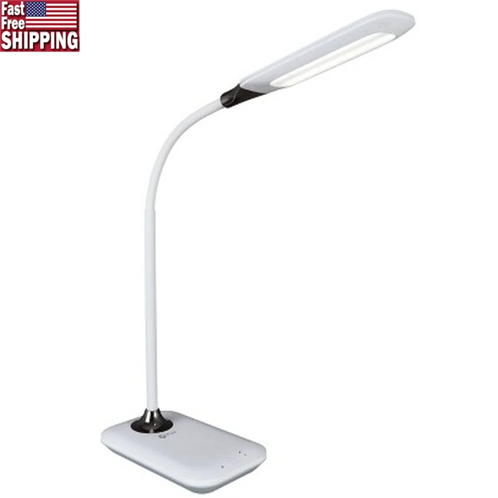 

Sanitizing Desk Lamp with USB Charging LED Light Bulb SpectraClean Technology Touch Control Multiple Brightness Settings