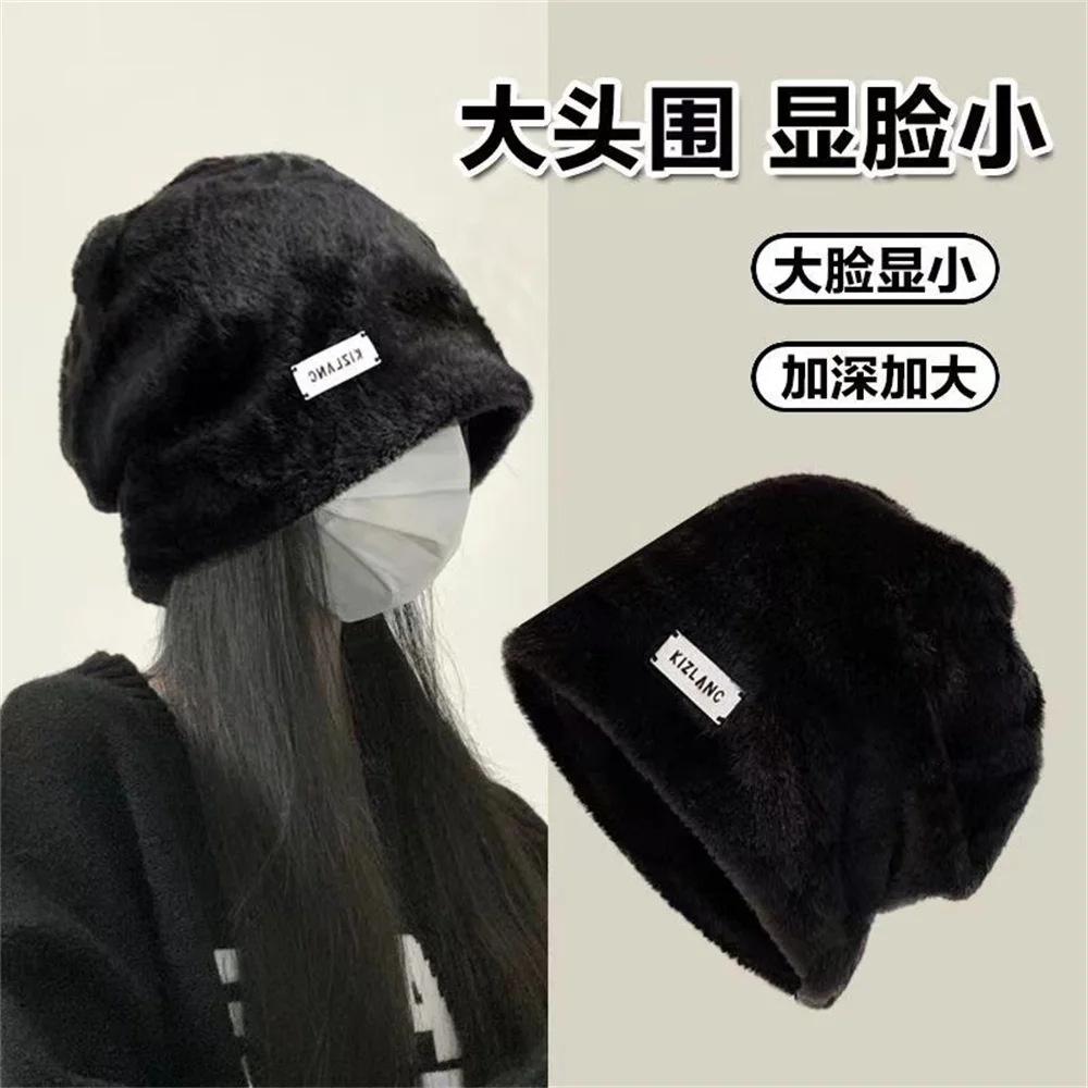 Women Winter Hat Real Rabbit Fur Winter Hats For Women Fashion Warm Beanie Hats Women Solid Adult Cover Head Cap