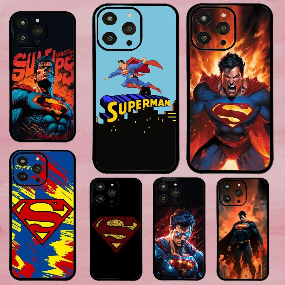 Heroes S-Superman Phone Case For Iphone 15 11 13 14 Pro Max 7 8 Plus X Xr Xs Max Se2020 12mini Cover Case