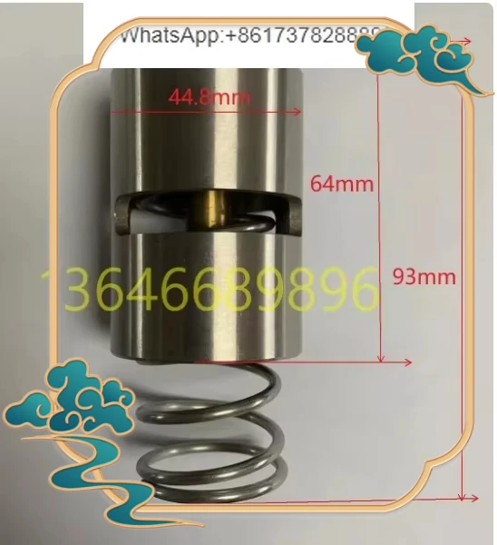 1202586902 (1202-5869-02) Kit de válvula termostática del compresor de aire Atlas Copco Diámetro exterior * Altura: 45*64 Temperatura de apertura 60 grados C