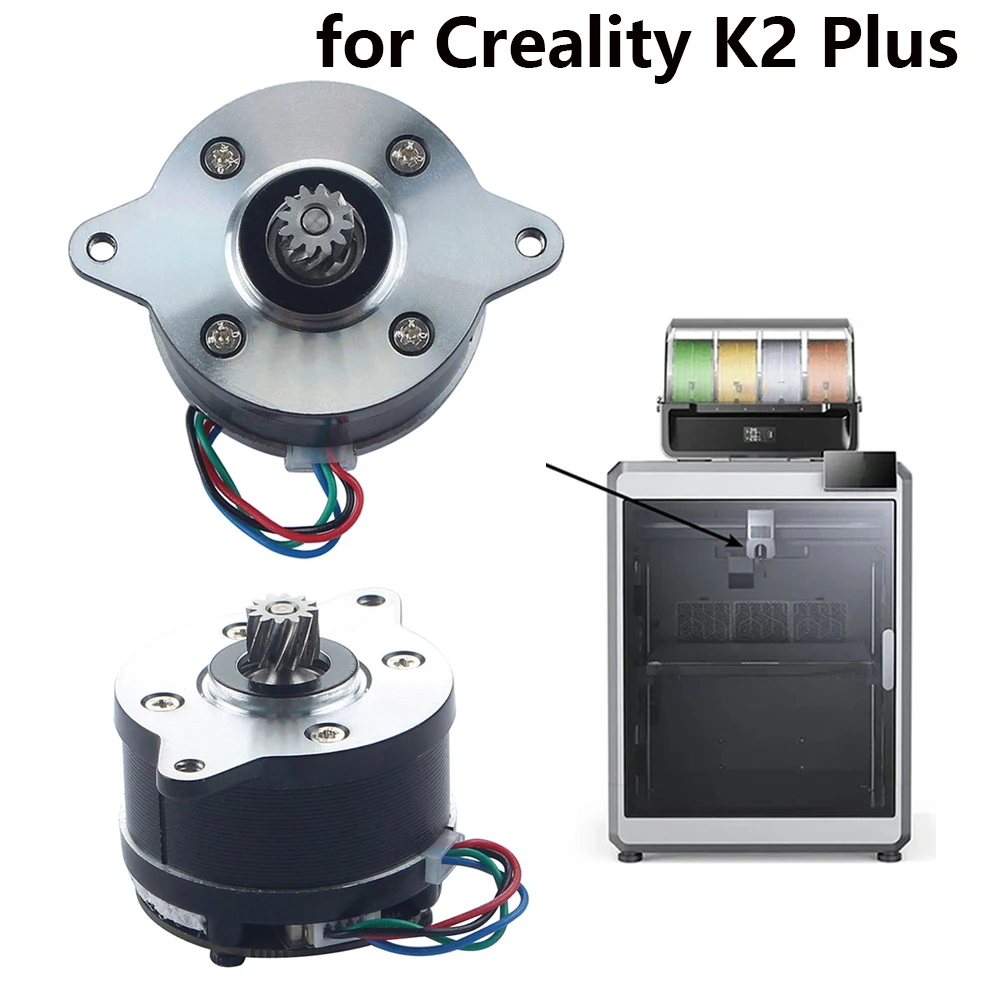 

For Creality K2 Plus Extruder Motor with 12 Tooth Gear Stepper Motor for K2 Plus 3D Printer Accessories
