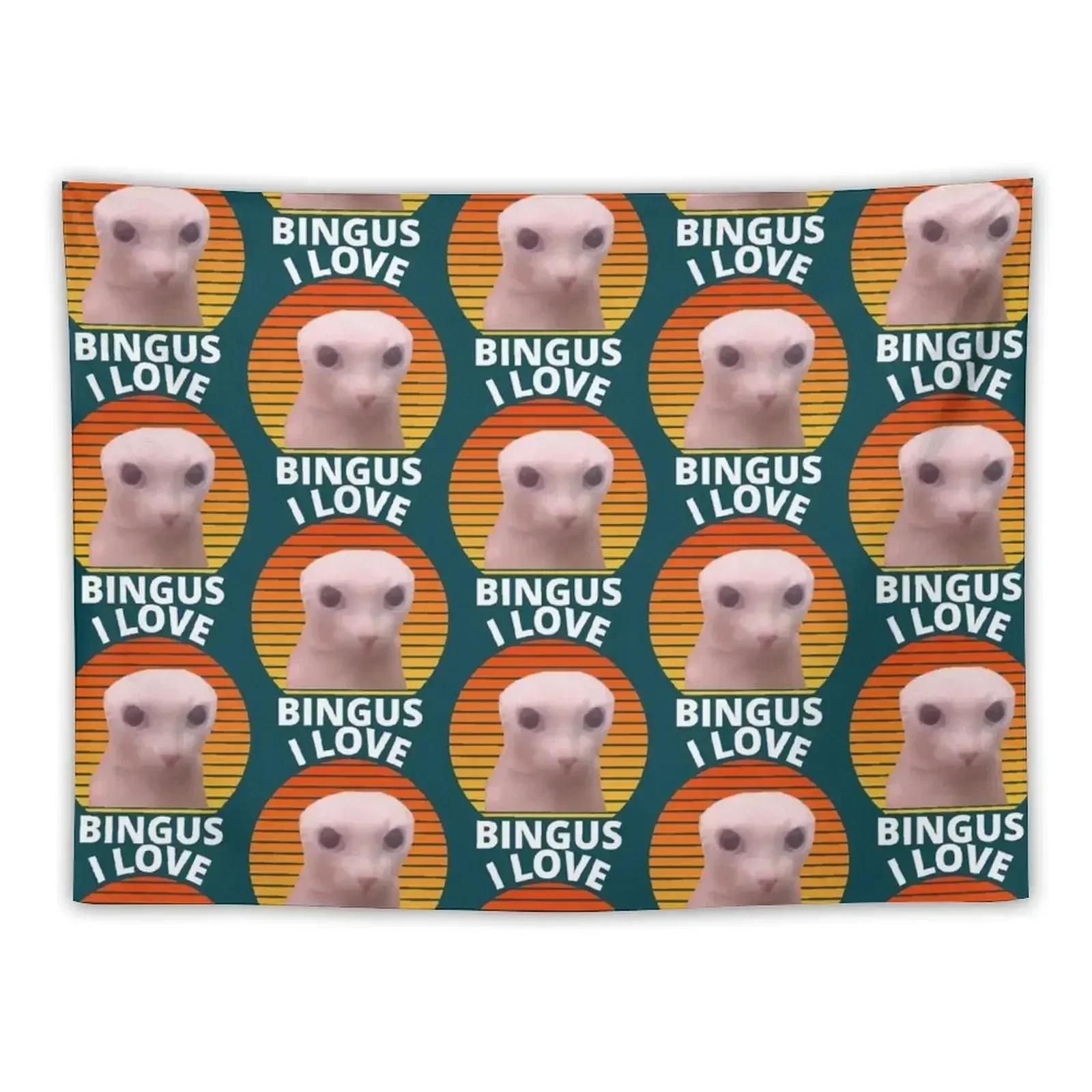 

I Love Bingus Meme Tapestry Luxury Living Room Decoration Wall Hanging Decor Wall Hangings Decoration Cute Room Decor Tapestry