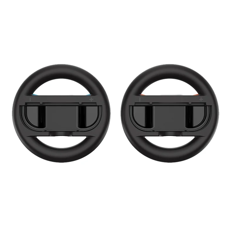 FFYY-2PCS Steering Wheel For Nintendo Switch 2 Joy Con Controller Enhanced Racing Wheel Hand Grip For Mario Kart 8 Deluxe