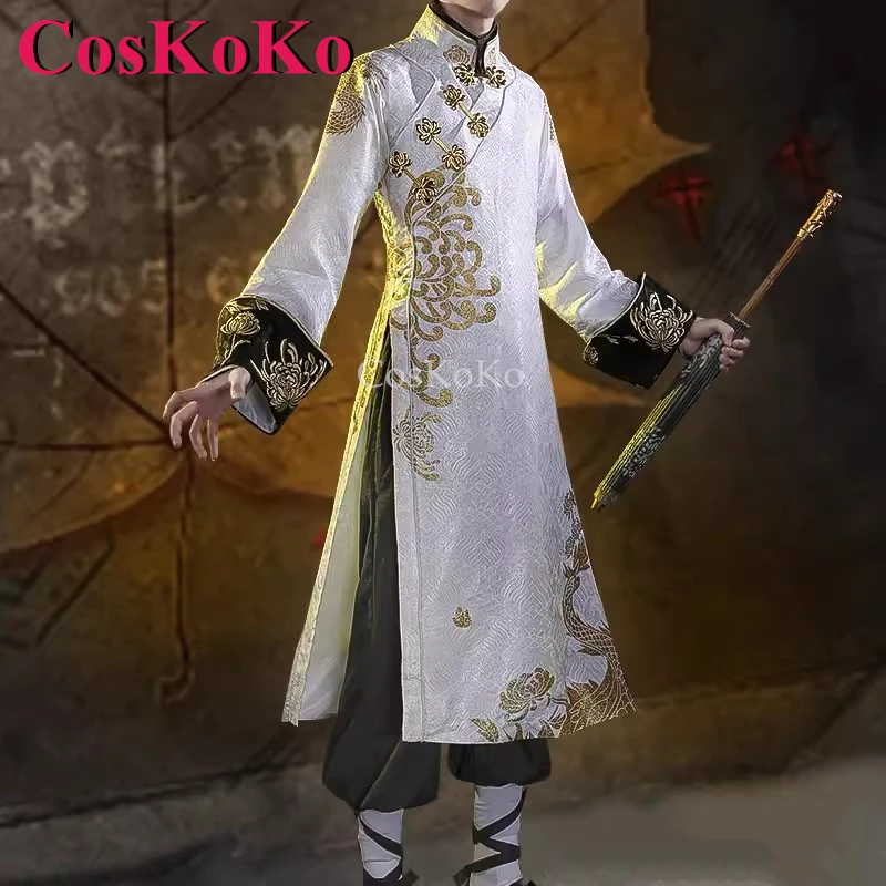 Coskoko Witte Bewaker En Zwarte Bewaker Cosplay Spel Identiteit V Kostuum Knappe Mode-Uniformen Halloween Partij Rollenspel Kleding