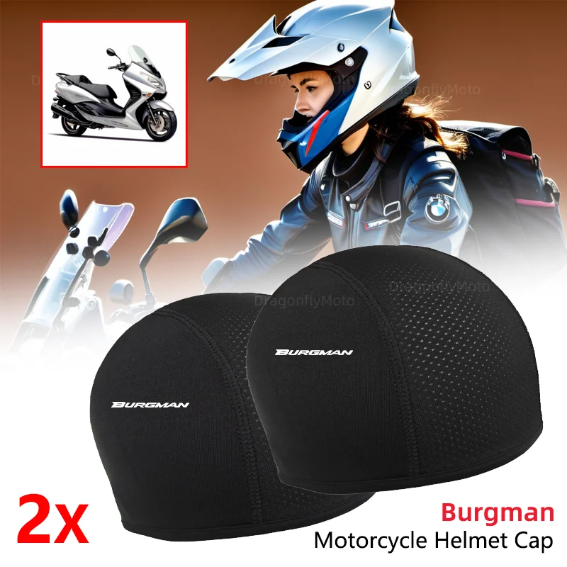 For SUZUKI Burgman 400 650 125 AN400 AN650 AN SKYWAVE 400 Motorcycle Balaclavas Helmet Inner Sweat Wicking Hat for Men Women Cap