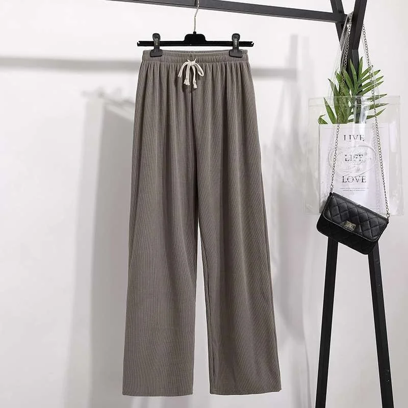 

Новые весенние женские повседневные брюки Slim Fit из трикотажа, свободные, с низкой посадкой, из ПВХ и полиэфирного волокна, 300 Jin
