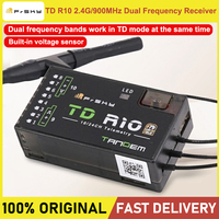 FrSky TD R10 2.4GHz 900MHz Dual Frequency Receiver 10CH PWM Channel Receiver For Remote Control Airplane Helicopter Drone