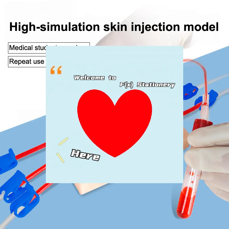 

Тренажер для венепункции и инъекций, имитирующий кожу человека, устойчивый к разрывам, портативный, для студентов и медсестер, модель для обучения наложению швов - F(x)