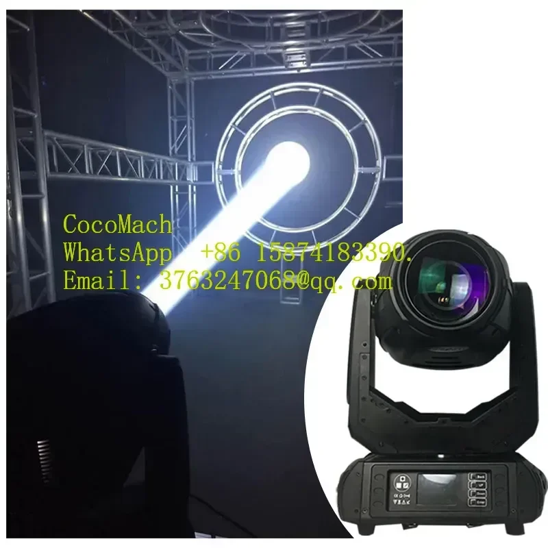 280W 10R 3in1 Beam Spot Wash Moving Head Professional Stage Light DMX Controlled for DJ Disco Bar Wedding Performance