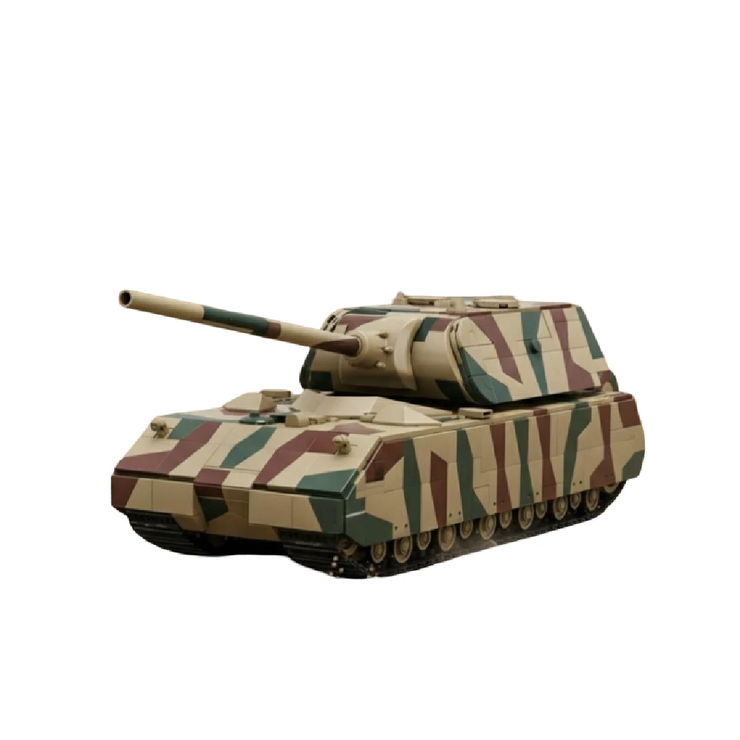 2688-delige Panzer VIII Maus Tank Bouwstenen Stad Sportwagen Model Ornamenten Collectie Steentjes Speelgoed DIY Montage Speelgoed voor Cadeaus - afbeelding 2